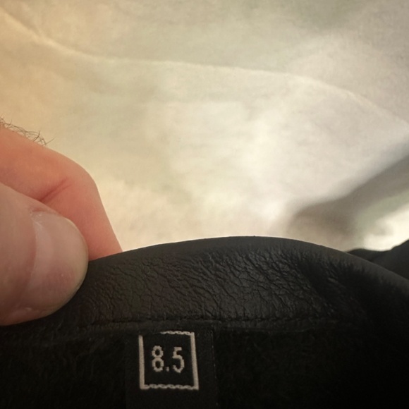 Leather Zip Up Motorcycle Boots Women's size 8 / ~ Men's size 7 Gently worn - Picture 11 of 12